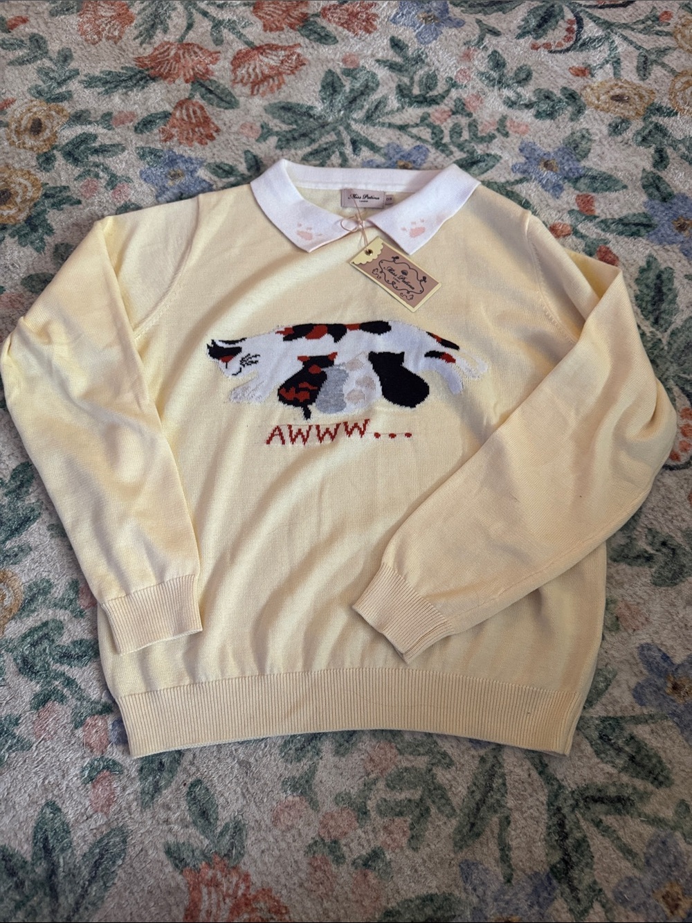 Miss Patina - Paws For Thought - cat sweater